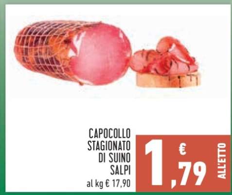 Capocollo stagionato di suino Salpi