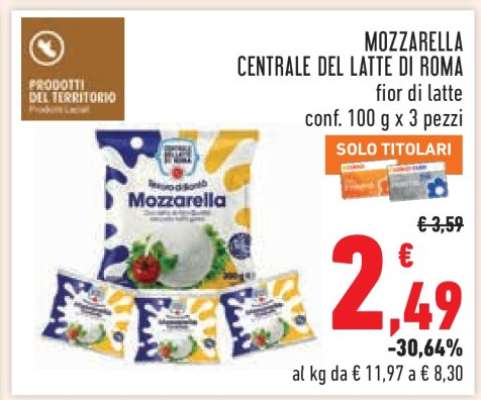 MOZZARELLA CENTRALE DEL LATTE DI ROMA