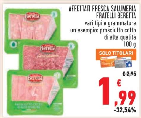 AFFETTATI FRESCA SALUMERIA FRATELLI BERETTA