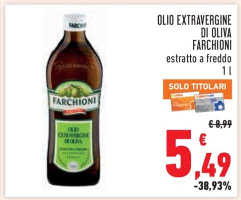 OLIO EXTRAVERGINE DI OLIVA FARCHIONI