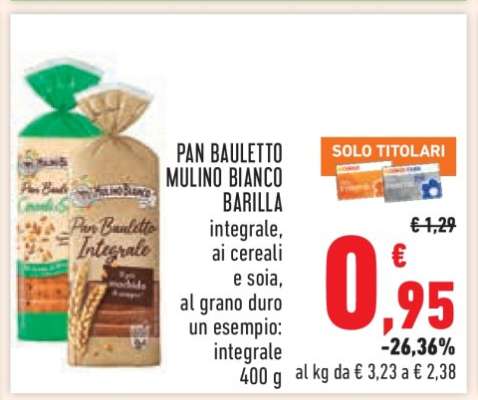 PAN BAULETTO MULINO BIANCO BARILLA