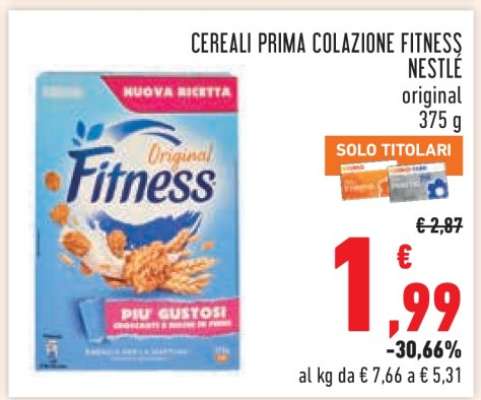 CEREALI PRIMA COLAZIONE FITNESS