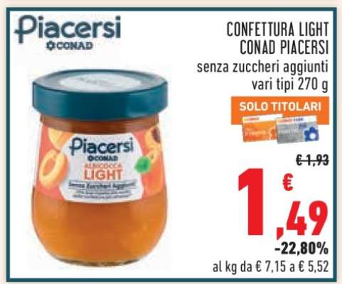 CONFETTURA LIGHT CONAD PIACERSI