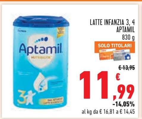 LATTE INFANZIA 3, 4 APTAMIL