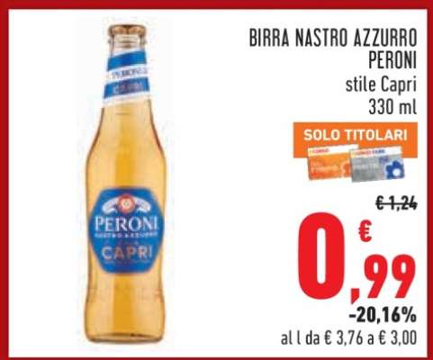 Birra Nastro Azzurro Peroni