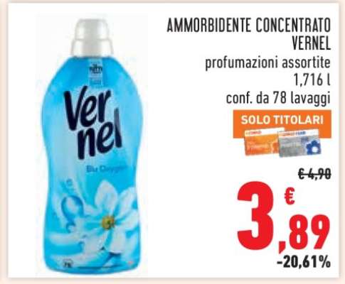Ammorbidente Concentrato Vernel