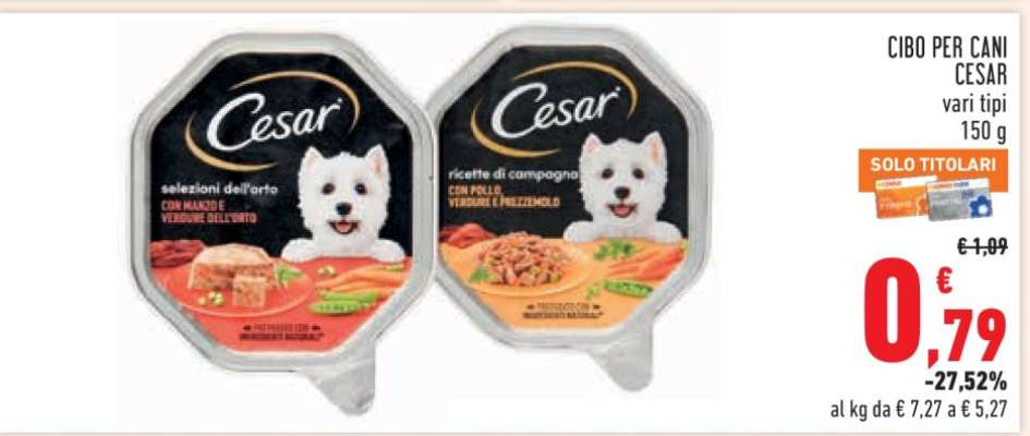 CIBO PER CANI CESAR