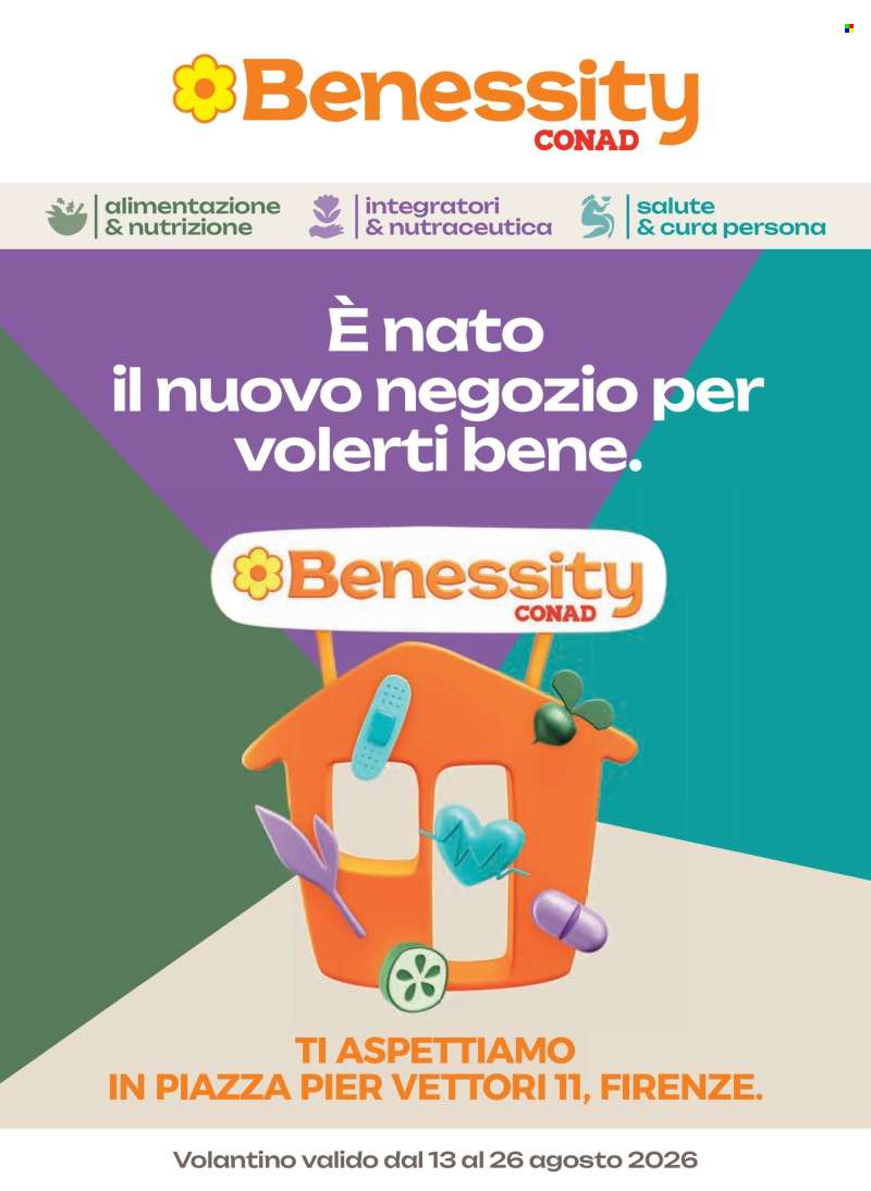 Volantino Benessity Conad - 13/8/2026 - 26/8/2026.