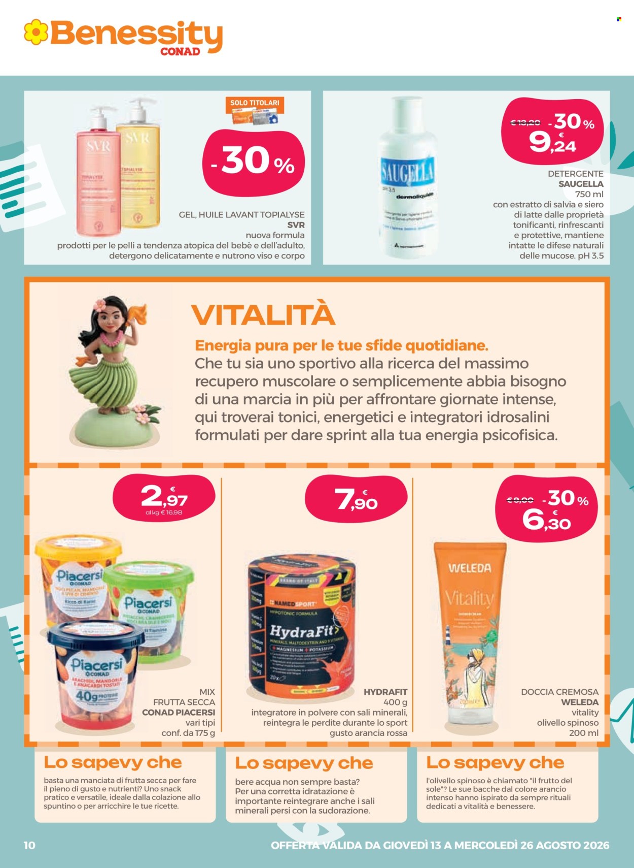 Volantino Benessity Conad - 13/8/2026 - 26/8/2026. Pagina 10