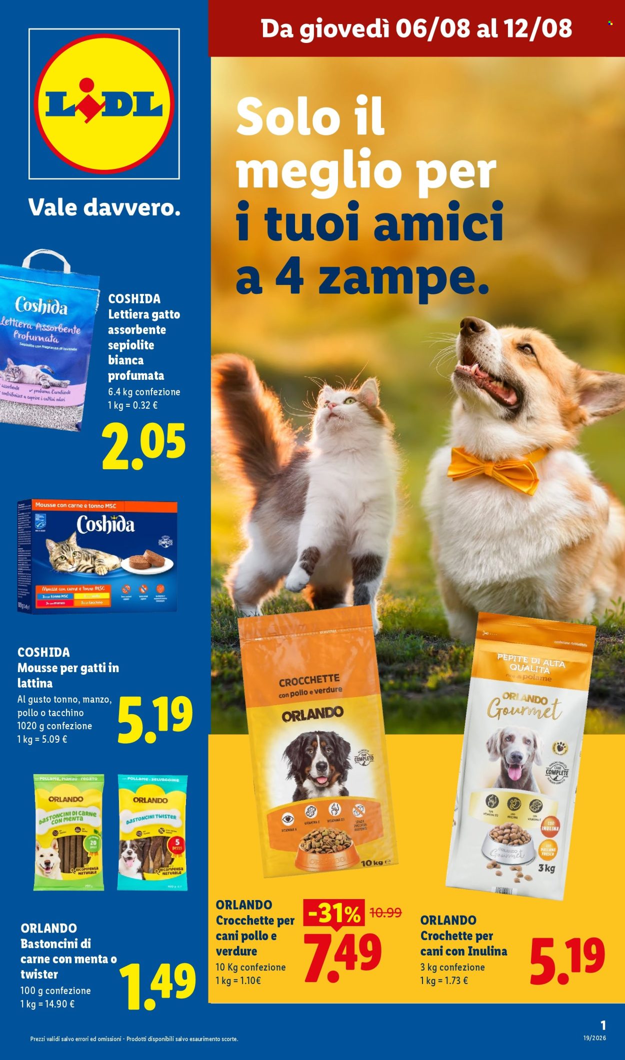 Volantino Lidl - 6/8/2026 - 12/8/2026. Pagina 1