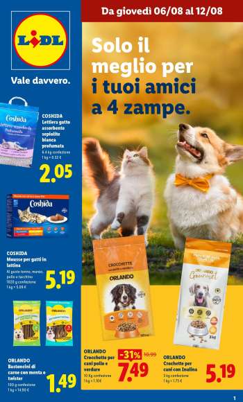 Volantino Lidl - 6/8/2026 - 12/8/2026.