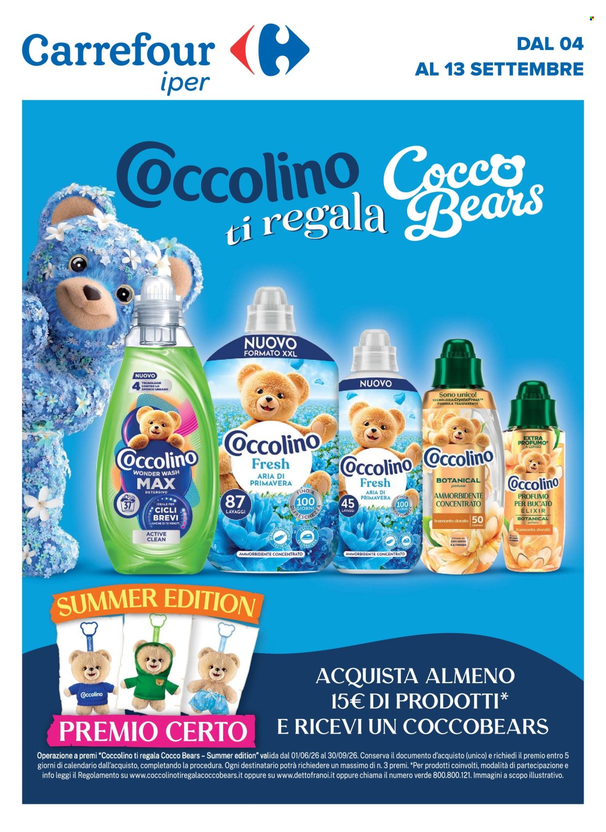 Volantino Carrefour - 4/9/2026 - 13/9/2026. Pagina 1