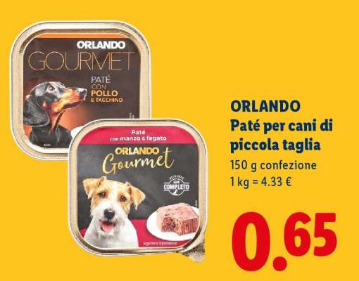 ORLANDO Paté per cani di piccola taglia
