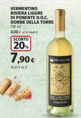 VERMENTINO RIVIERA LIGURE DI PONENTE D.O.C. DONNE DELLA TORRE