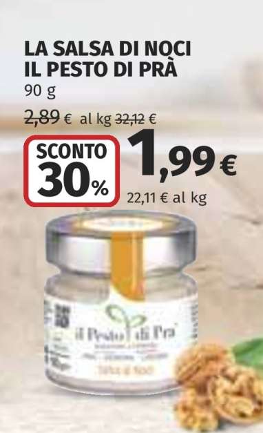 LA SALSA DI NOCI IL PESTO DI PRÀ