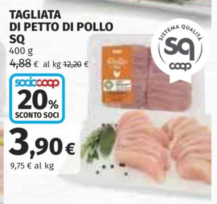 TAGLIATA DI PETTO DI POLLO SQ
