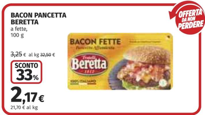BACON PANCETTA BERETTA