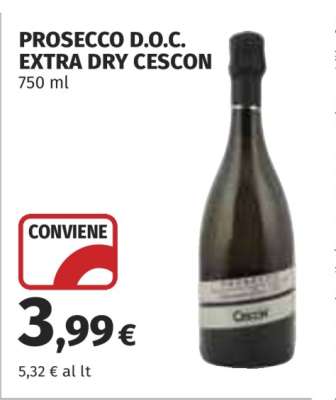 PROSECCO D.O.C. EXTRA DRY CESCON
