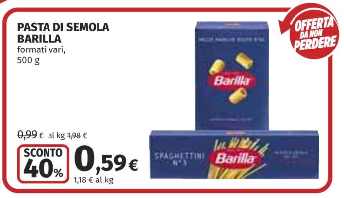 PASTA DI SEMOLA BARILLA