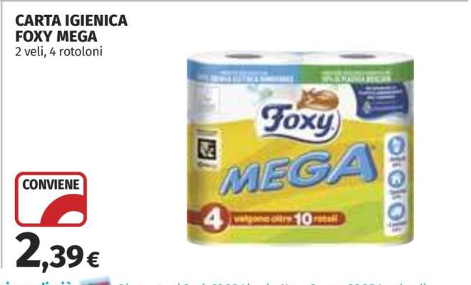 Carta Igienica Foxy Mega