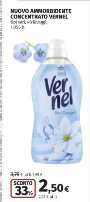 NUOVO AMMORBIDENTE CONCENTRATO VERNEL