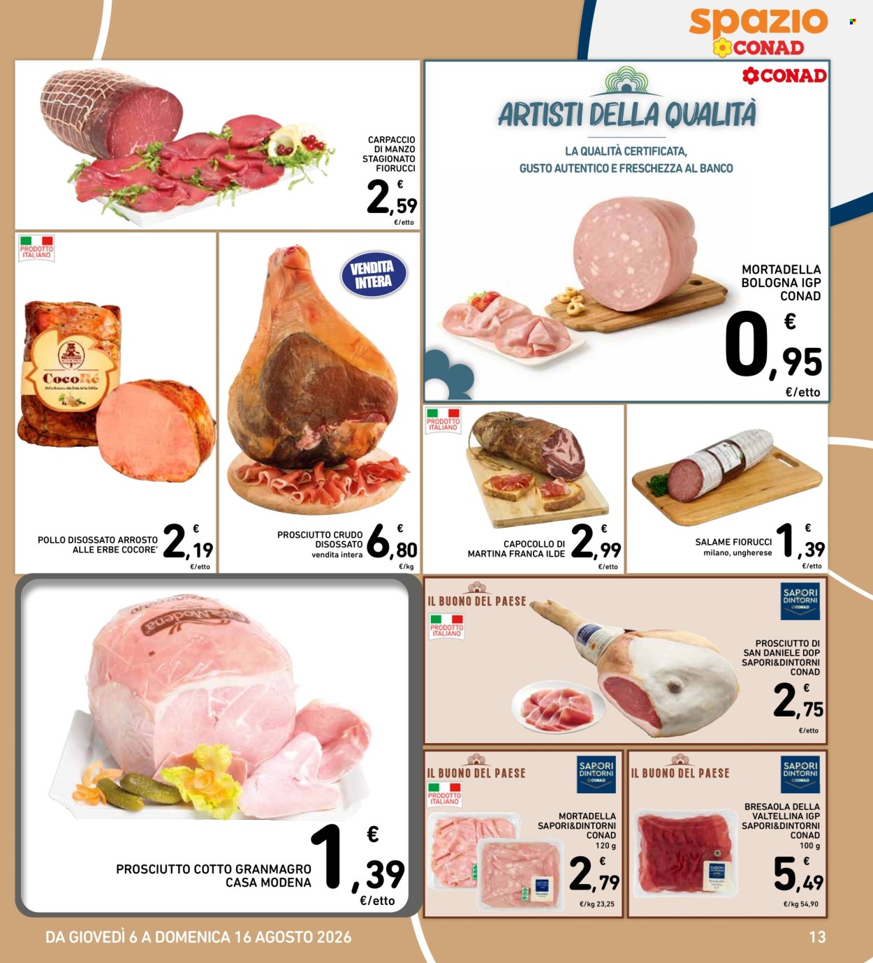 Volantino Spazio Conad - 6/8/2026 - 16/8/2026. Pagina 13