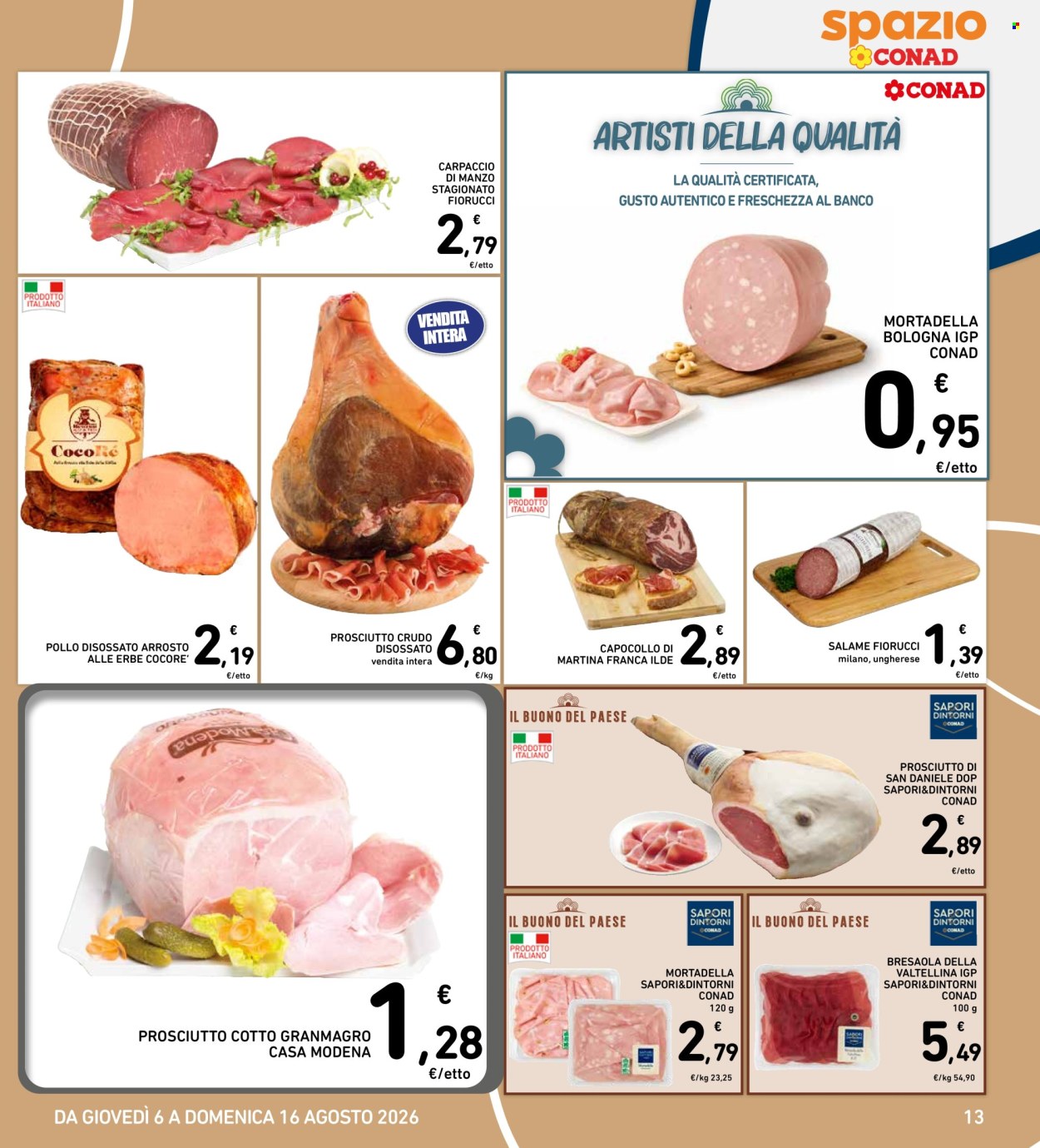 Volantino Spazio Conad - 6/8/2026 - 16/8/2026. Pagina 13