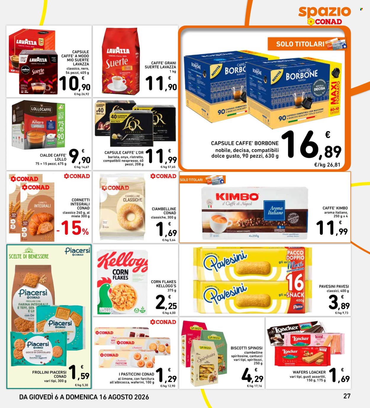 Volantino Spazio Conad - 6/8/2026 - 16/8/2026. Pagina 27