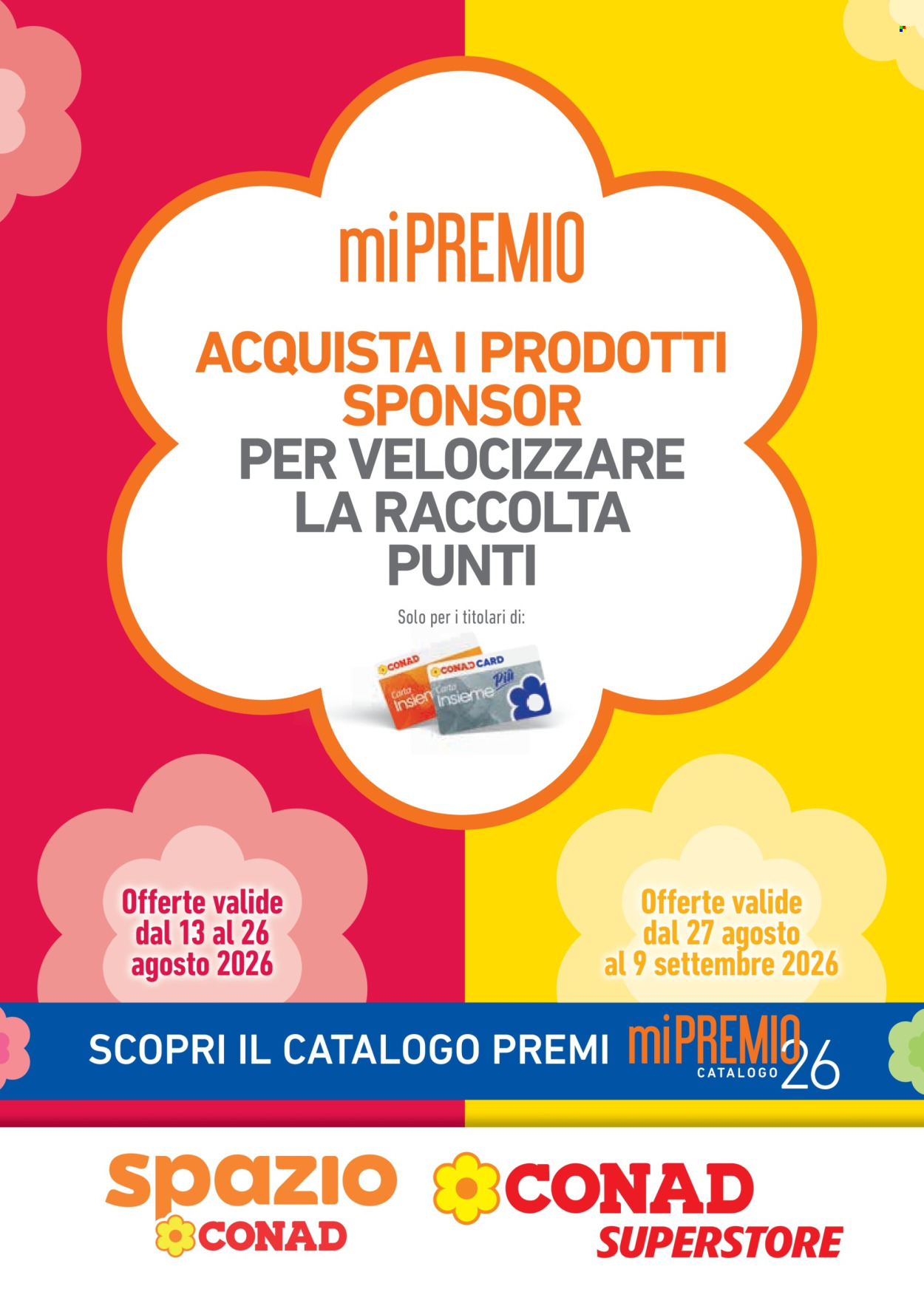 Volantino Conad - 13/8/2026 - 9/9/2026. Pagina 1