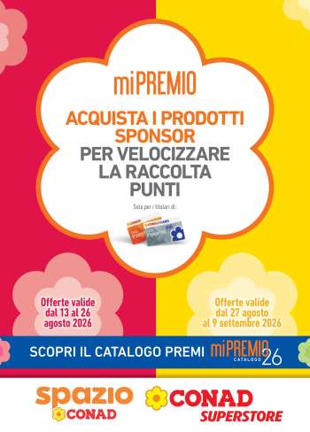 Volantino Conad - 13/8/2026 - 9/9/2026.