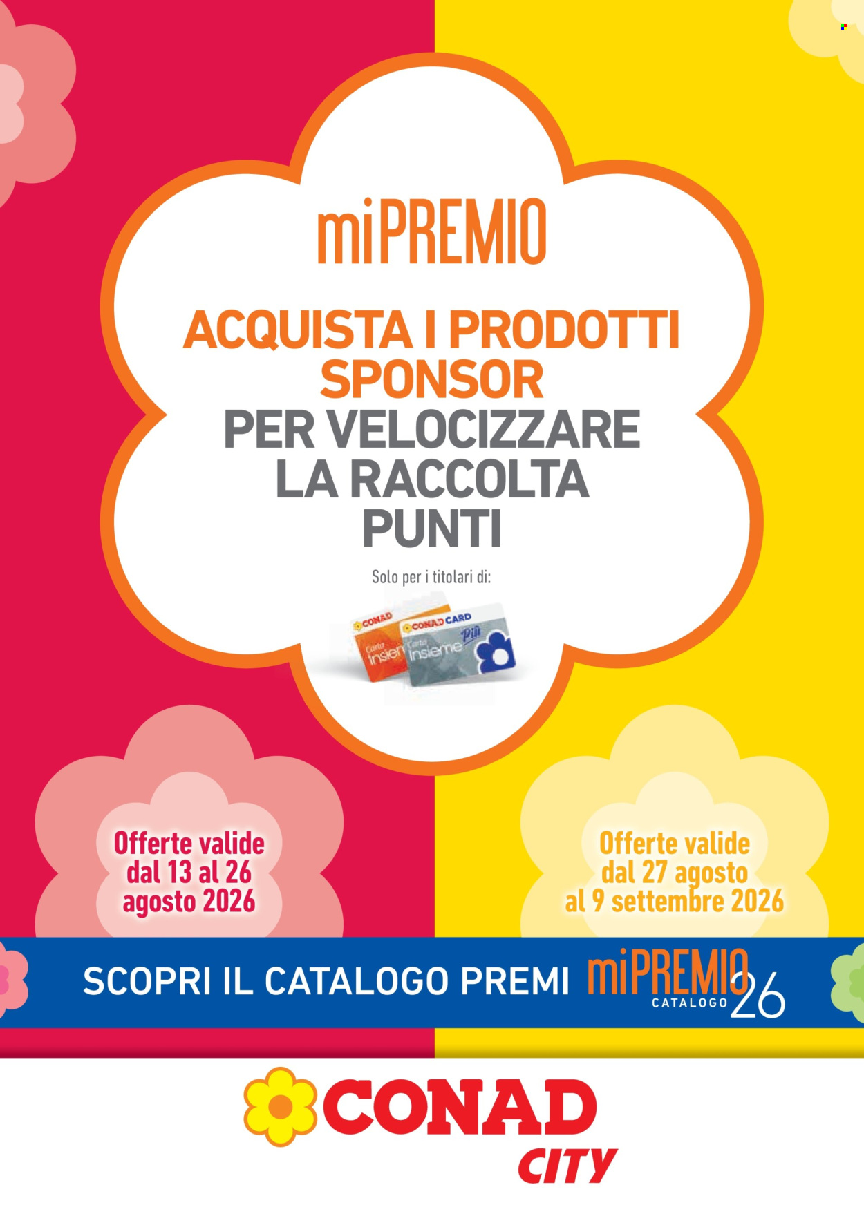 Volantino Conad - 13/8/2026 - 9/9/2026. Pagina 1