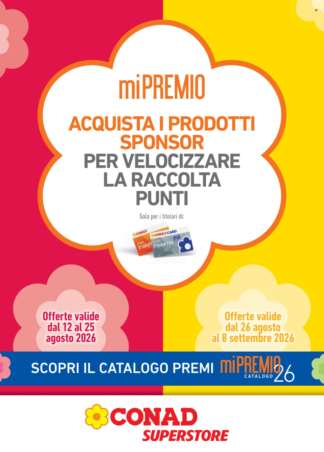 Volantino Conad - 12/8/2026 - 8/9/2026. Pagina 1