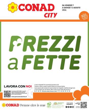 Volantino Conad City - 7/8/2026 - 13/8/2026.