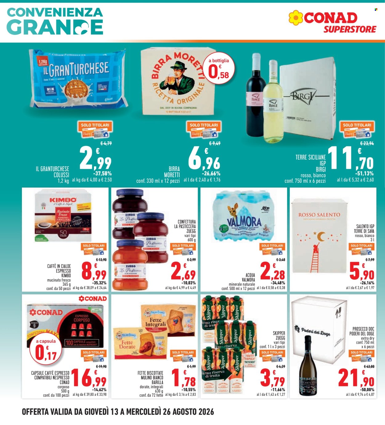 Volantino Conad - 13/8/2026 - 26/8/2026. Pagina 4