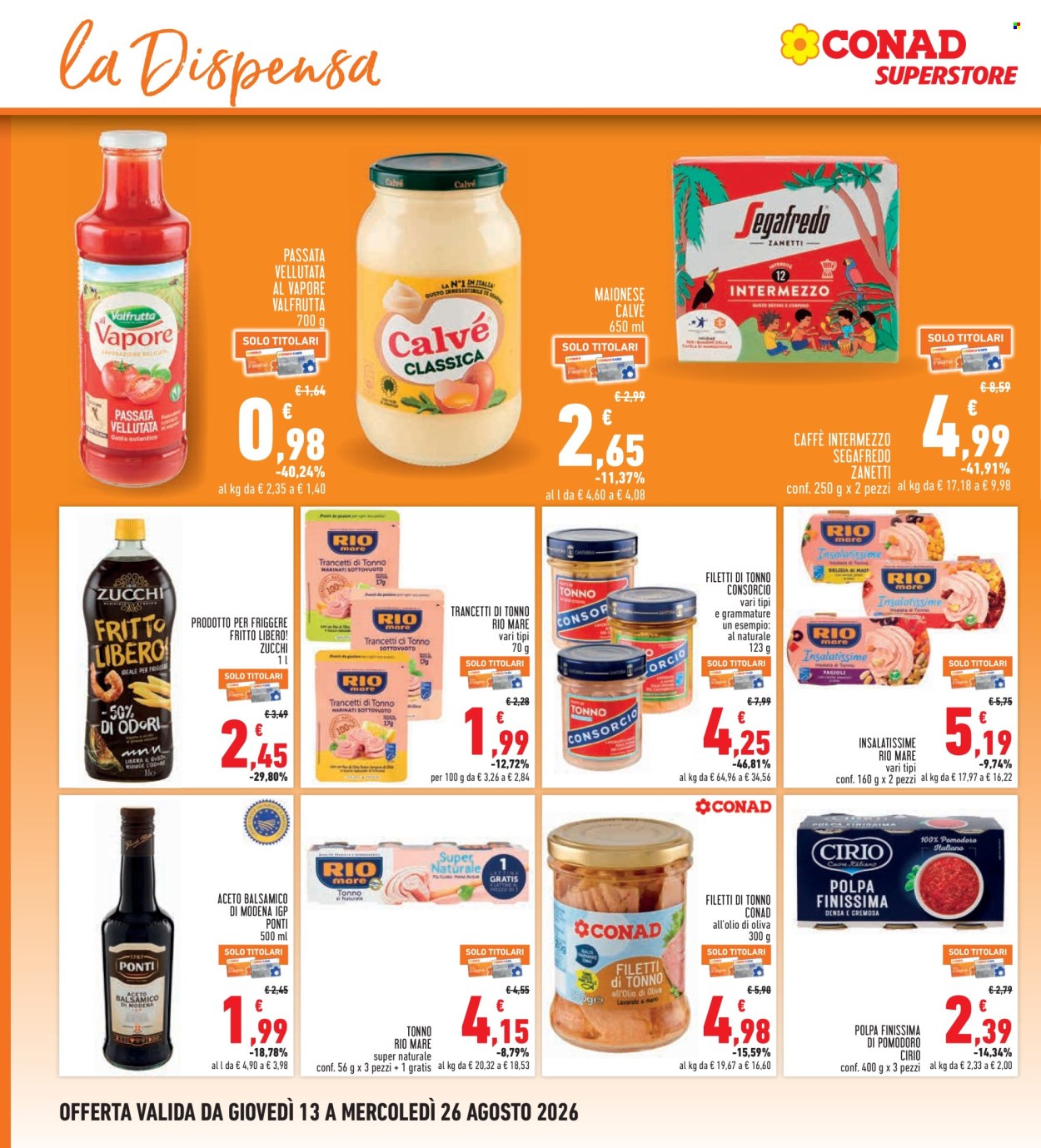 Volantino Conad - 13/8/2026 - 26/8/2026. Pagina 14