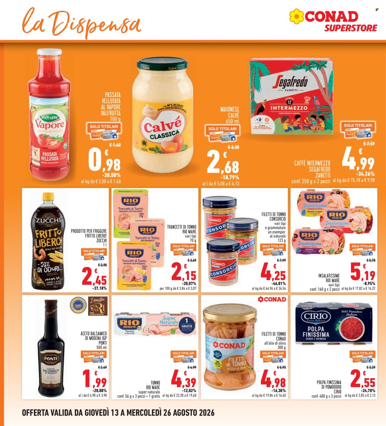 Volantino Conad Superstore - 13/8/2026 - 26/8/2026. Pagina 14