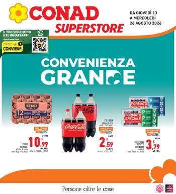 Volantino Conad Superstore - 13/8/2026 - 26/8/2026.