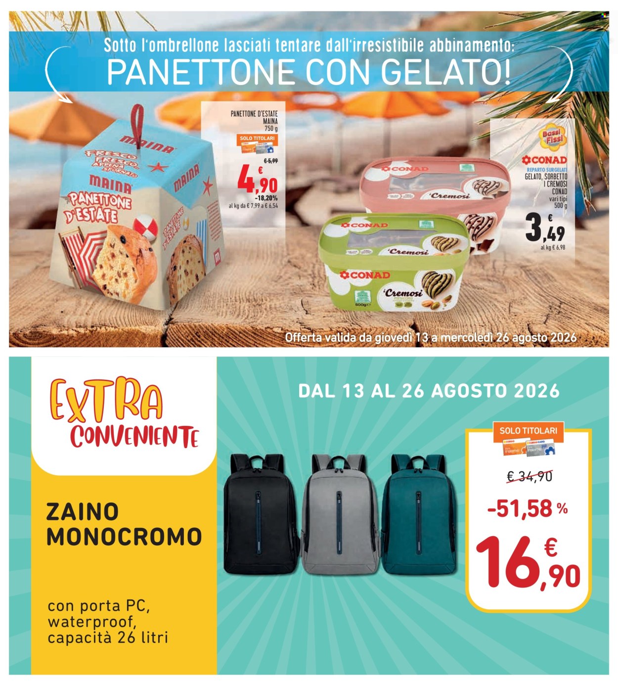 Volantino Conad - 13/8/2026 - 26/8/2026. Pagina 26