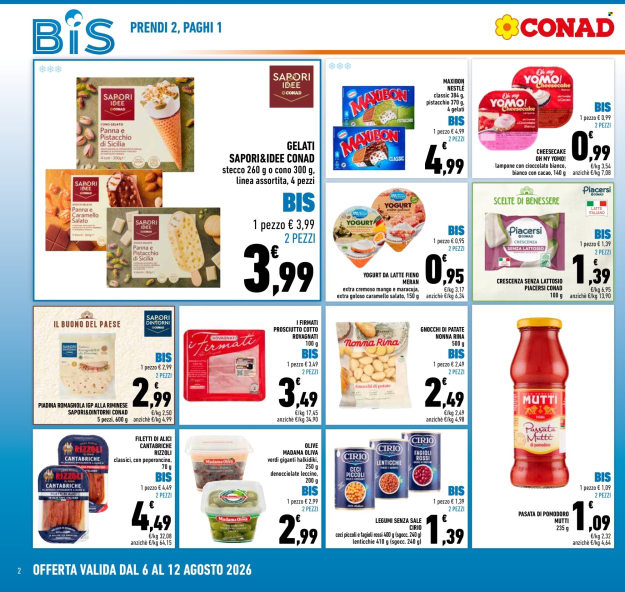 Volantino Conad - 6/8/2026 - 12/8/2026. Pagina 2