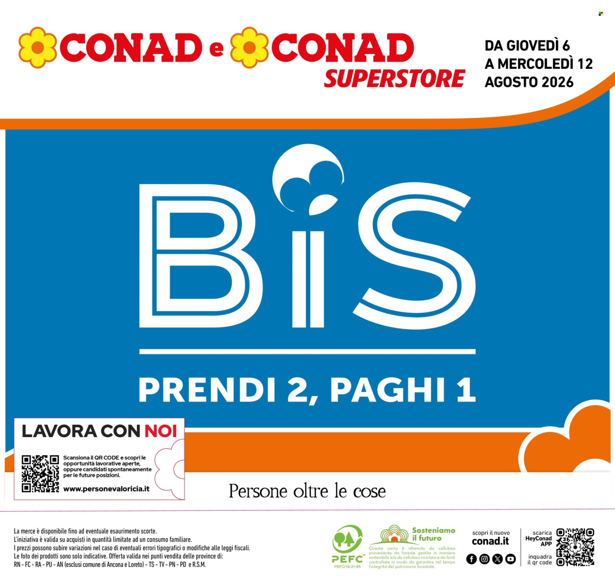Volantino Conad Superstore - 6/8/2026 - 12/8/2026. Pagina 1
