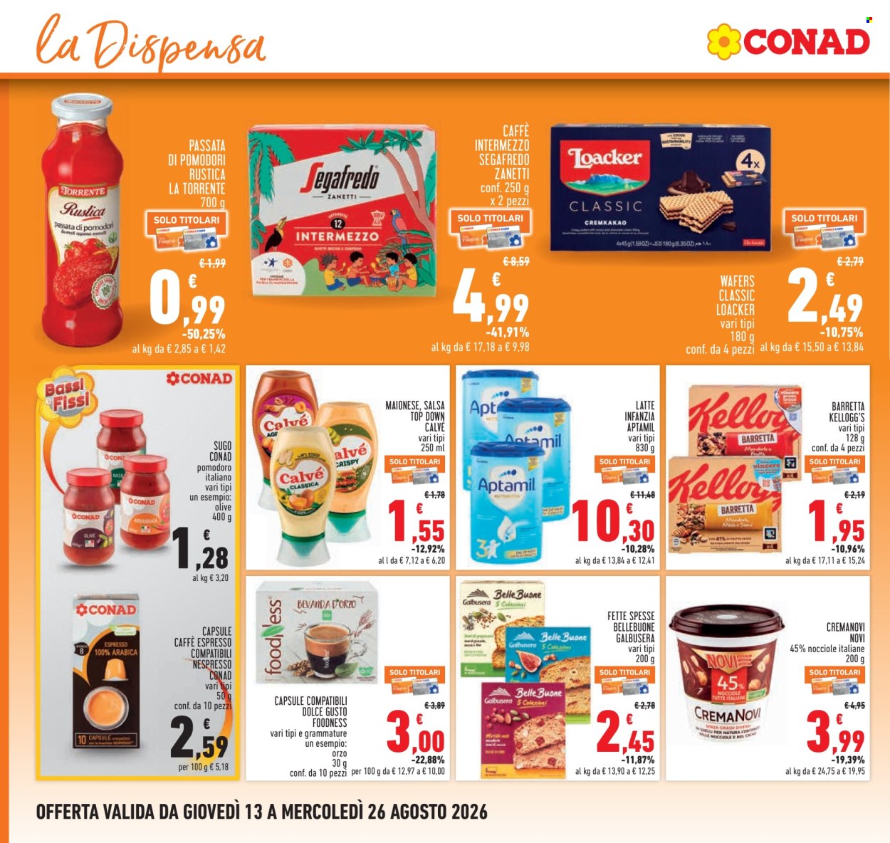 Volantino Conad - 13/8/2026 - 26/8/2026. Pagina 12