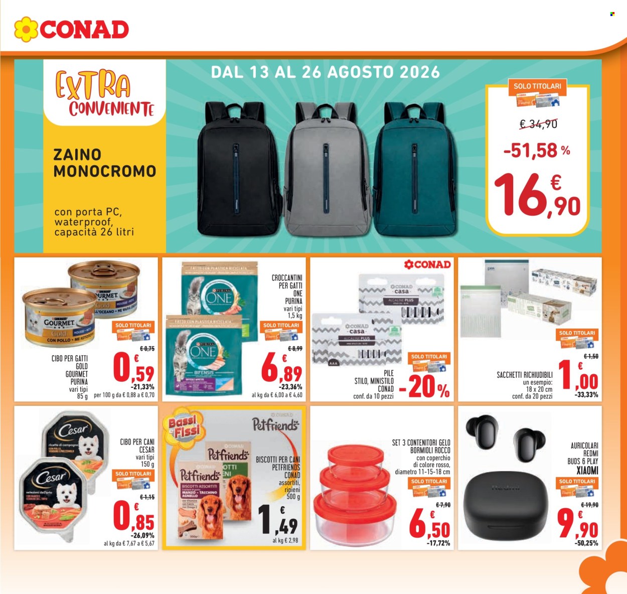 Volantino Conad - 13/8/2026 - 26/8/2026. Pagina 19