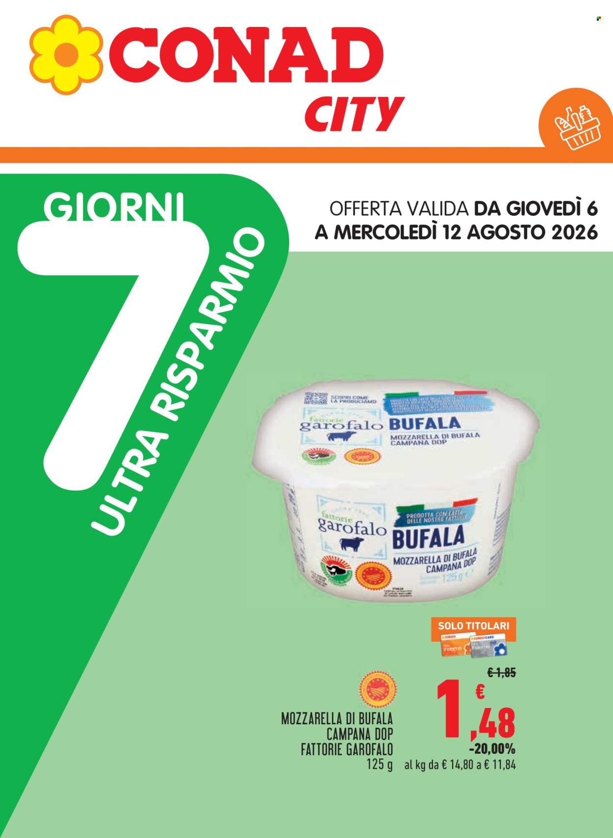 Volantino Conad - 6/8/2026 - 12/8/2026. Pagina 1