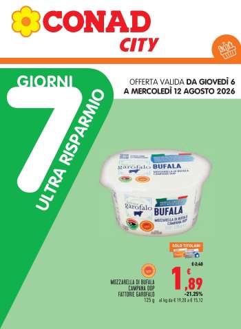 Volantino Conad - 6/8/2026 - 12/8/2026.