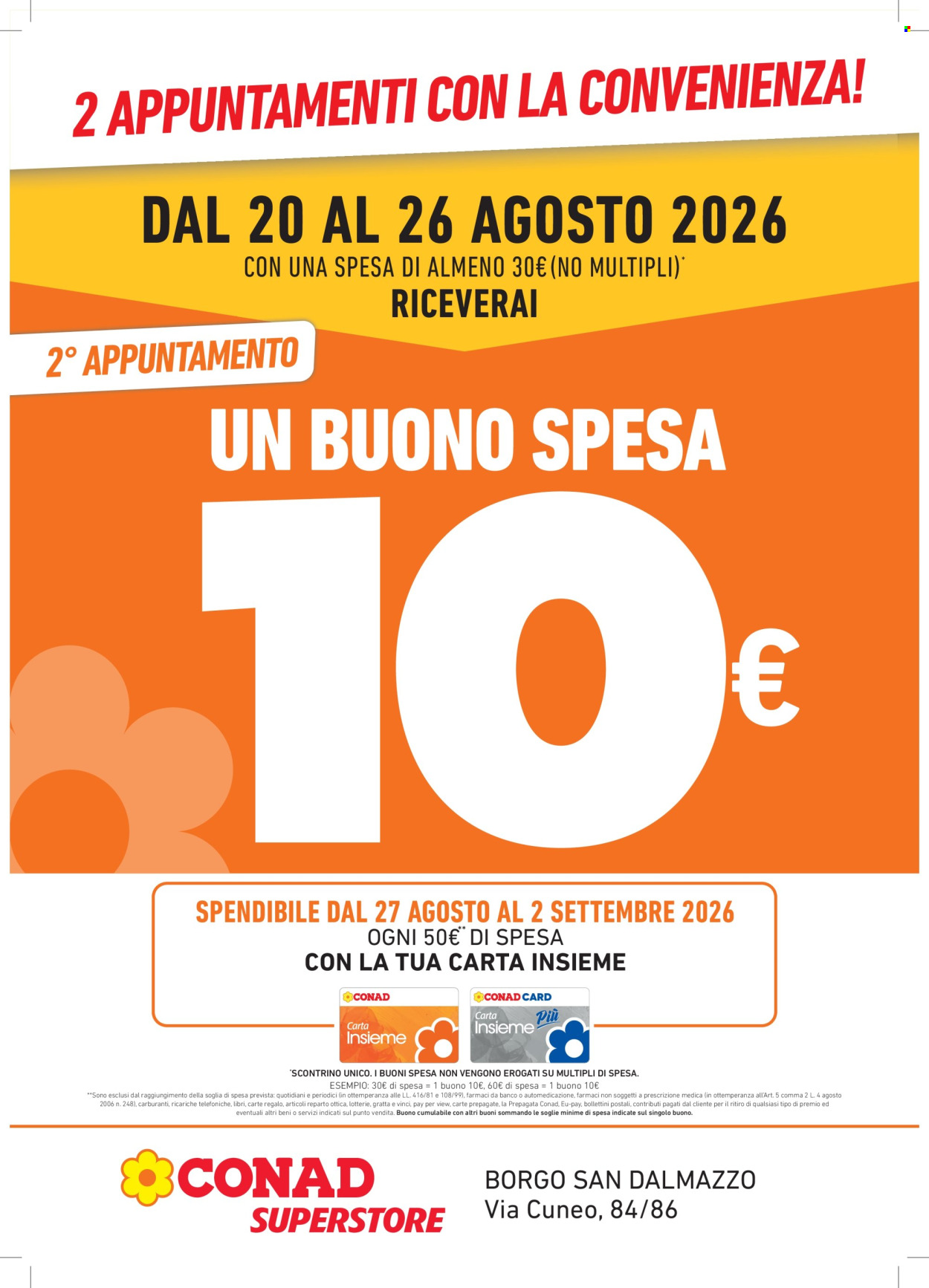 Volantino Spazio Conad - 13/8/2026 - 26/8/2026. Pagina 2