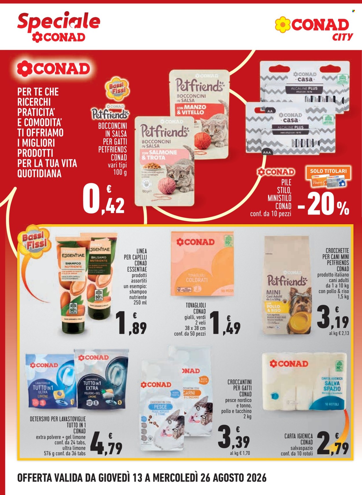 Volantino Conad - 13/8/2026 - 26/8/2026. Pagina 6