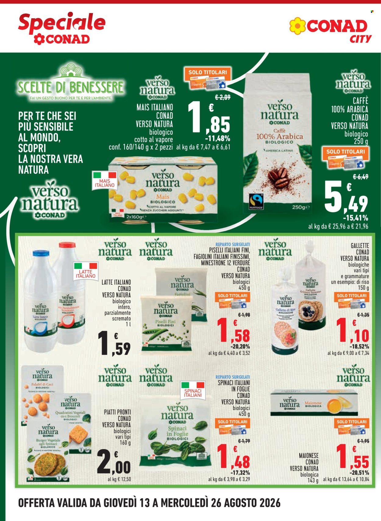 Volantino Conad - 13/8/2026 - 26/8/2026. Pagina 14