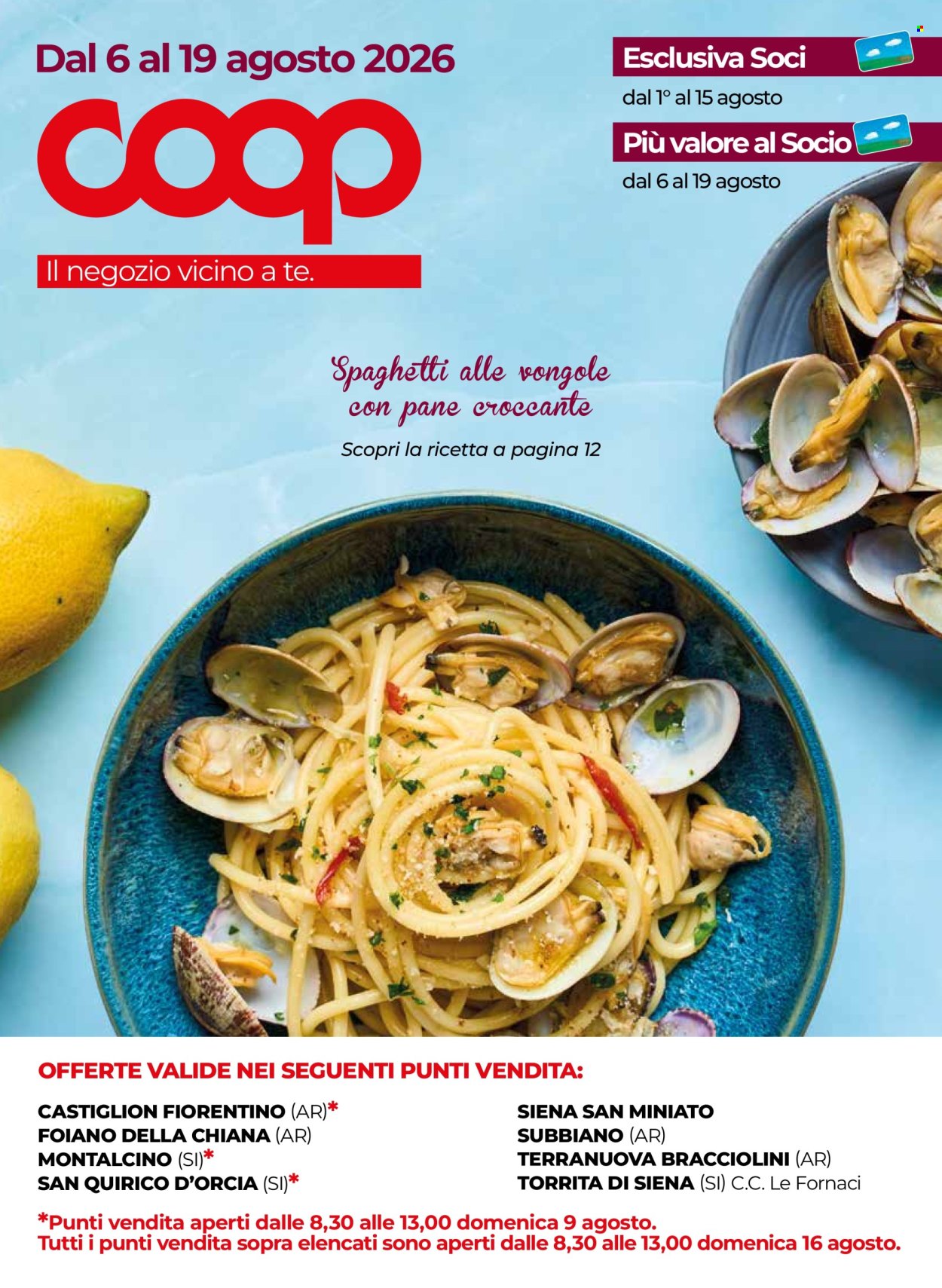 Volantino Coop - 6/8/2026 - 19/8/2026. Pagina 1
