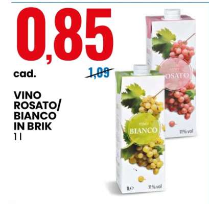 VINO ROSATO/BIANCO IN BRIK