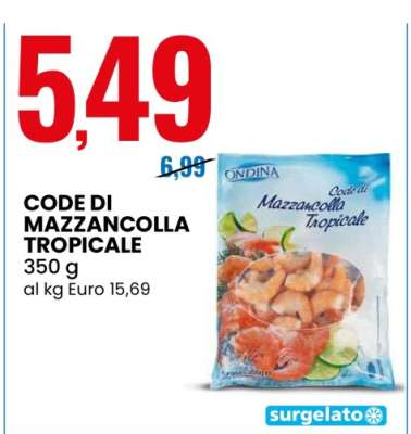 CODE DI MAZZANCOLLA TROPICALE